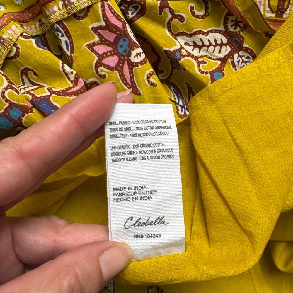 NWT Cleobella Charlene Mixed Print Organic Cotton Voile Maxi Skirt size medium. - Picture 11 of 12